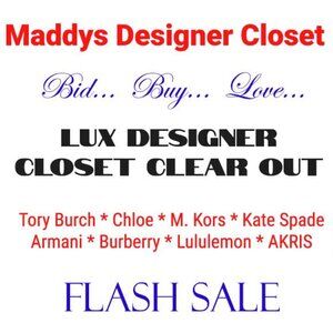 Maddys Designer Closet FLASH SALE! ALL SIZES Burberry Burch Spade Lululemon Kors